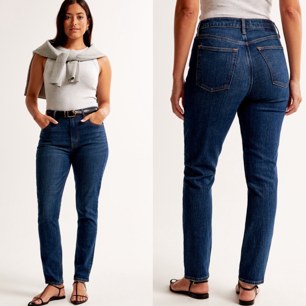NWT ABERCROMBIE & FITCH The Skinny High Rise Cotton Jeans